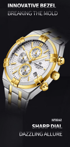 NAVIFORCE 8042 Men's High Quality/Luxury 3ATM Waterproof Watch for Men with Calendar Luminous