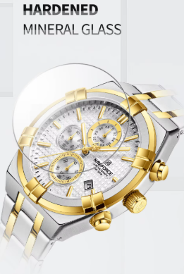 NAVIFORCE 8042 Men's High Quality/Luxury 3ATM Waterproof Watch for Men with Calendar Luminous